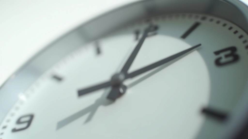 Horloge avec aiguilles qui tournent rapidement, symbole de l'impatience et du temps qui s'accélère
