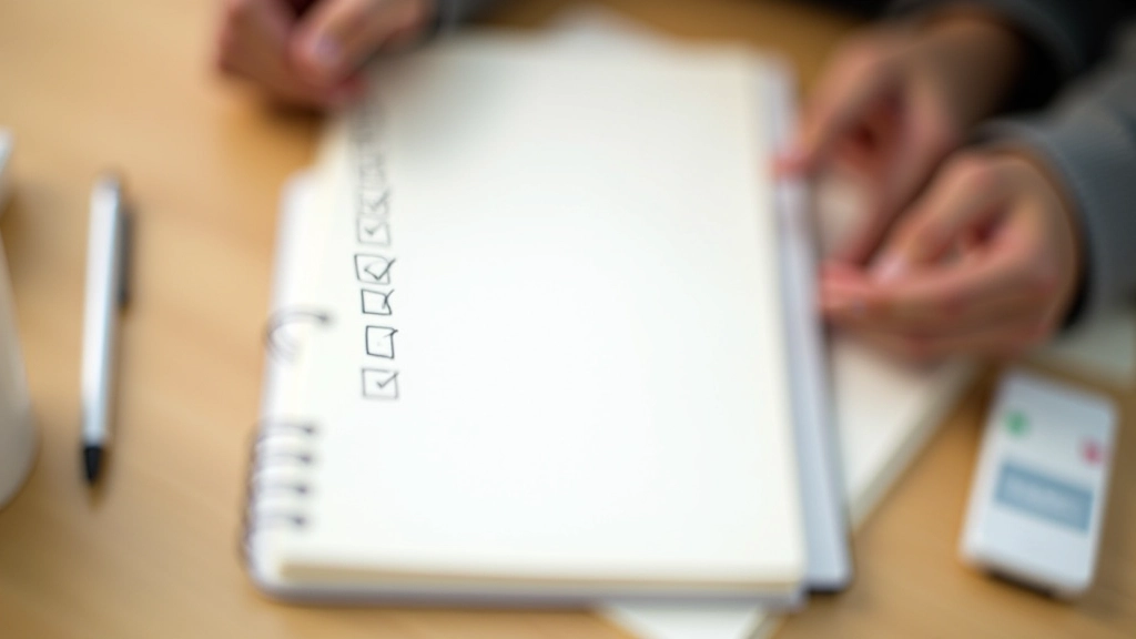 Défi quotidien écrit dans un carnet avec une case cochée